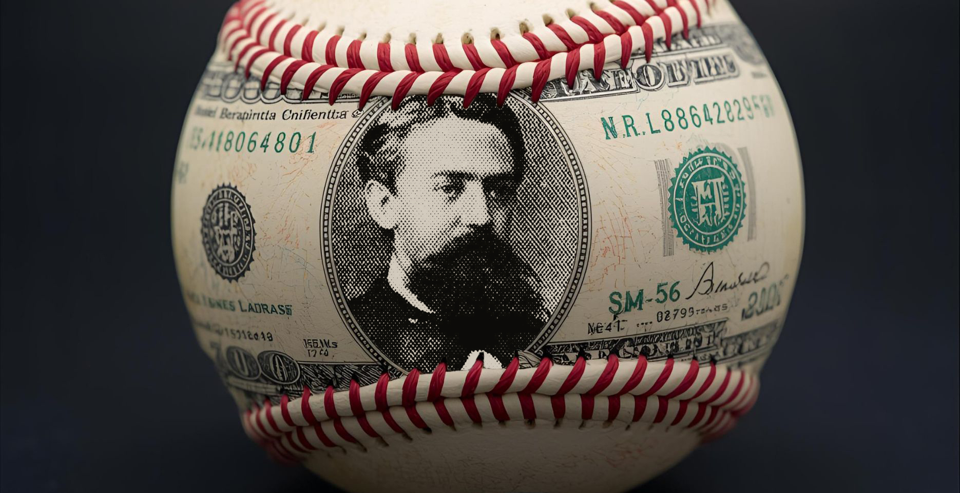 Russian mathematician Andrey Markov appears in lieu of Benjamin Franklin on a baseball made of American money Russian mathematician Andrey Markov appears in lieu of Benjamin Franklin on a baseball made of American money