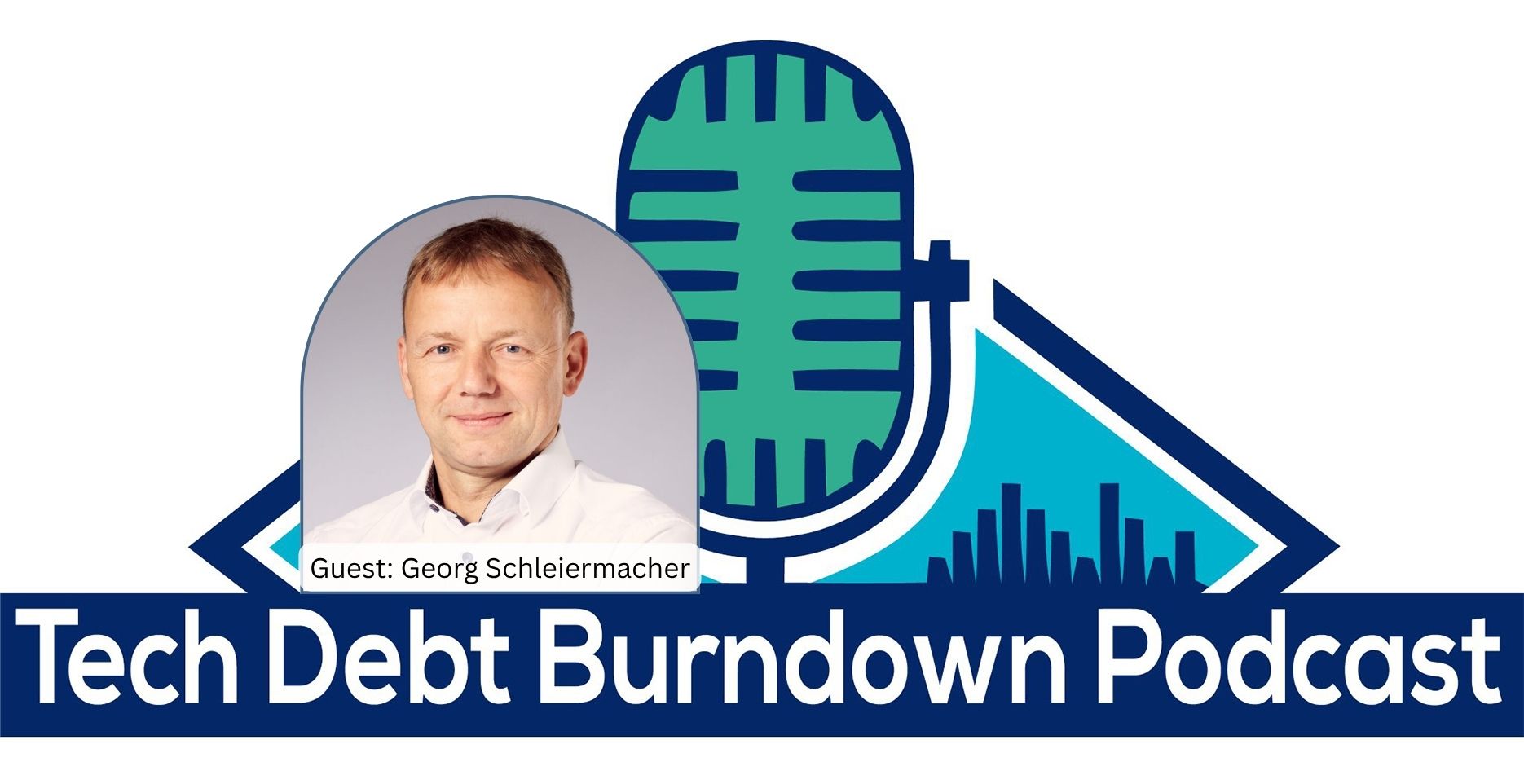 tech debt burndown podcast logo with georg schleiermacher portrait.jpg